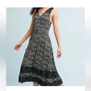 Anthropologie Ranna Gill Cynara floral midi dress